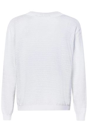 Combed cotton crepe V-neck cardigan LOW BRAND | L1MSS256725A001